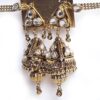 Brinco indiano Jhumka com correntes Sahara para prender ao cabelo
