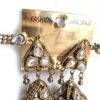 Brinco indiano Jhumka com correntes Sahara para prender ao cabelo