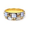 Bracelete indiano Rajasthan de madrepérolas com dourado