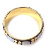 Bracelete indiano Rajasthan de madrepérolas com dourado