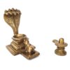 Shiva Lingam com cobra de 5 cabeças e Nandi para adoração ao Senhor Shiva