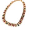 Tornozeleira indiana Lakshmi Anklet dourada com pedrarias