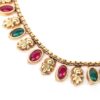 Tornozeleira indiana Lakshmi Anklet dourada com pedrarias
