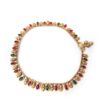 Tornozeleira indiana Lakshmi Anklet dourada com pedrarias