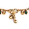 Tornozeleira indiana Lakshmi Anklet dourada com pedrarias