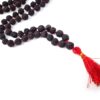 Japamala raro de Black Rudrakshas 108 contas com sementes de 7mm