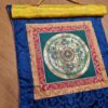 Painel de obra de arte Thangka da Mandala Sagrada com triângulo central