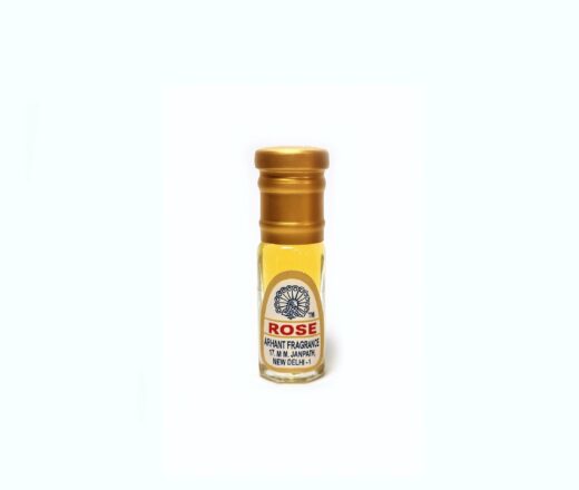 Perfume indiano natural e artesanal da Jain Perfumers Rose 5ml