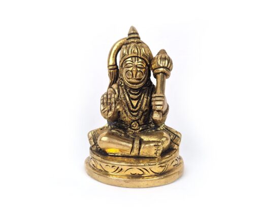 Hanuman Deus Macaco estatueta indiana de metal brass 9cm