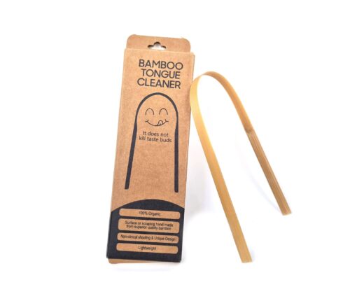 raspador de língua de bambu, feito na India