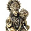 Hanuman Deus Macaco estatueta indiana em liga metálica 9cm