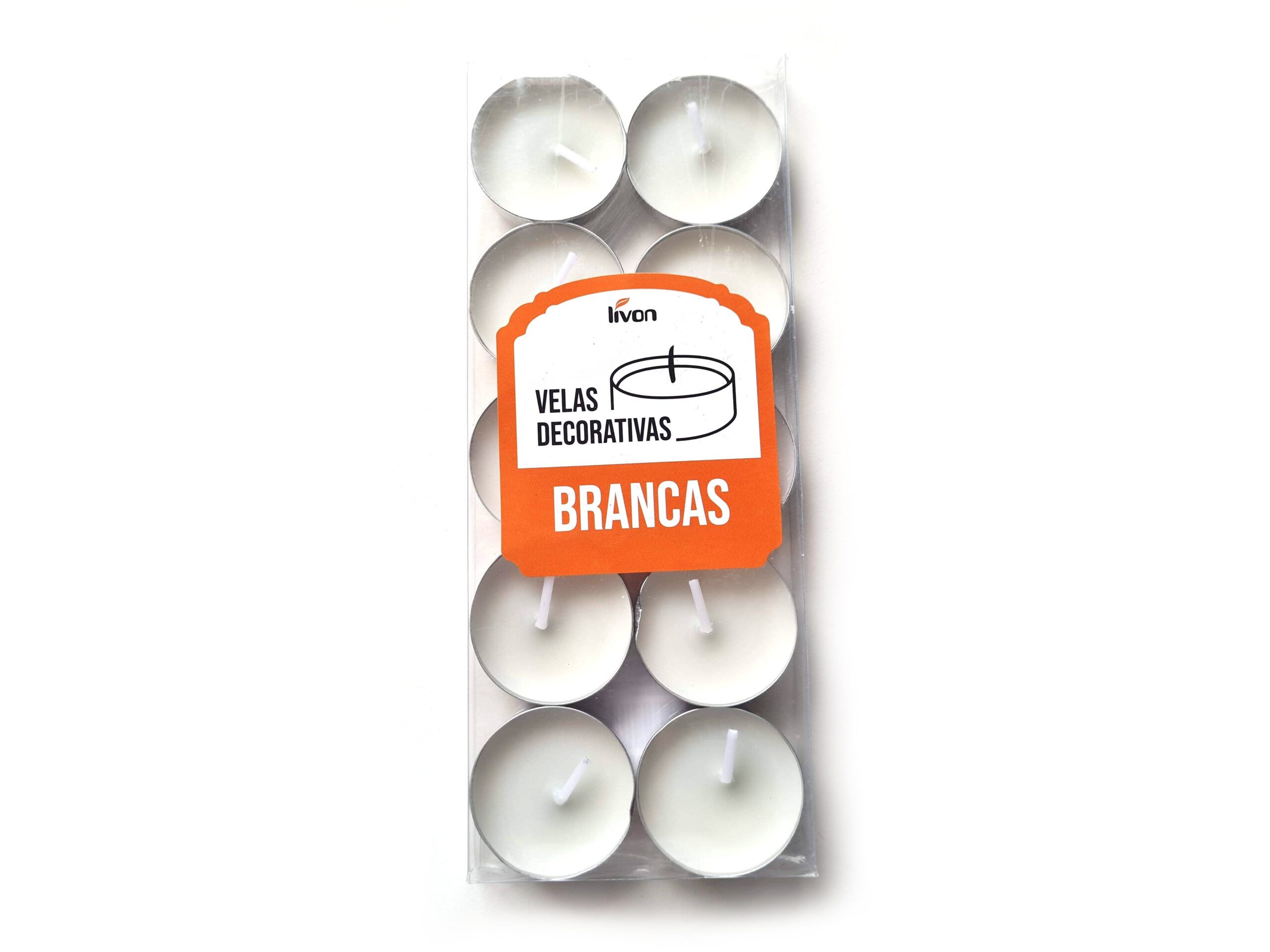 velinhas para rechaud ou luminárias, estojo com 10 unidades