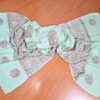 Chadar indiano (manto de oração) de Ganesha verde menta
