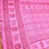 Toalha indiana devocional para altar ou poojas rosa médio e vinho
