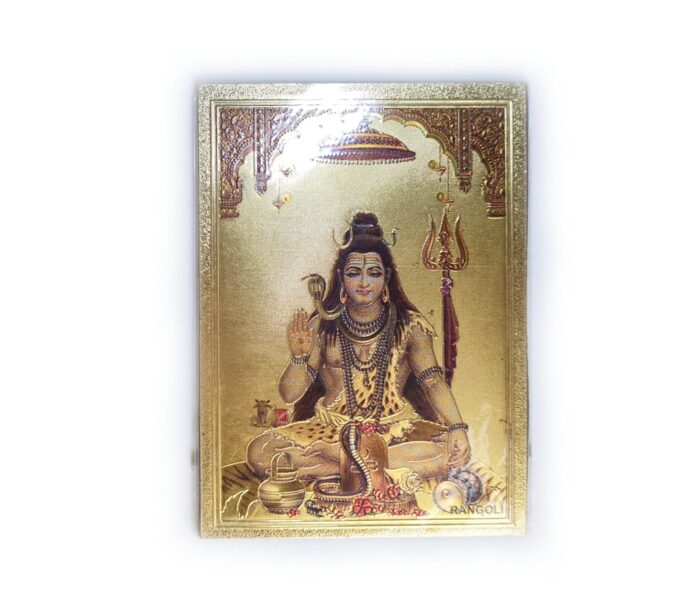 Ímã de geladeira dourado de Shiva