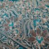 Sari indiano de seda com bordados e pedras dourados Mayura
