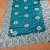 Sari indiano de seda com bordados e pedras dourados Mayura
