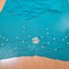 Sari indiano de seda com bordados e pedras dourados Mayura