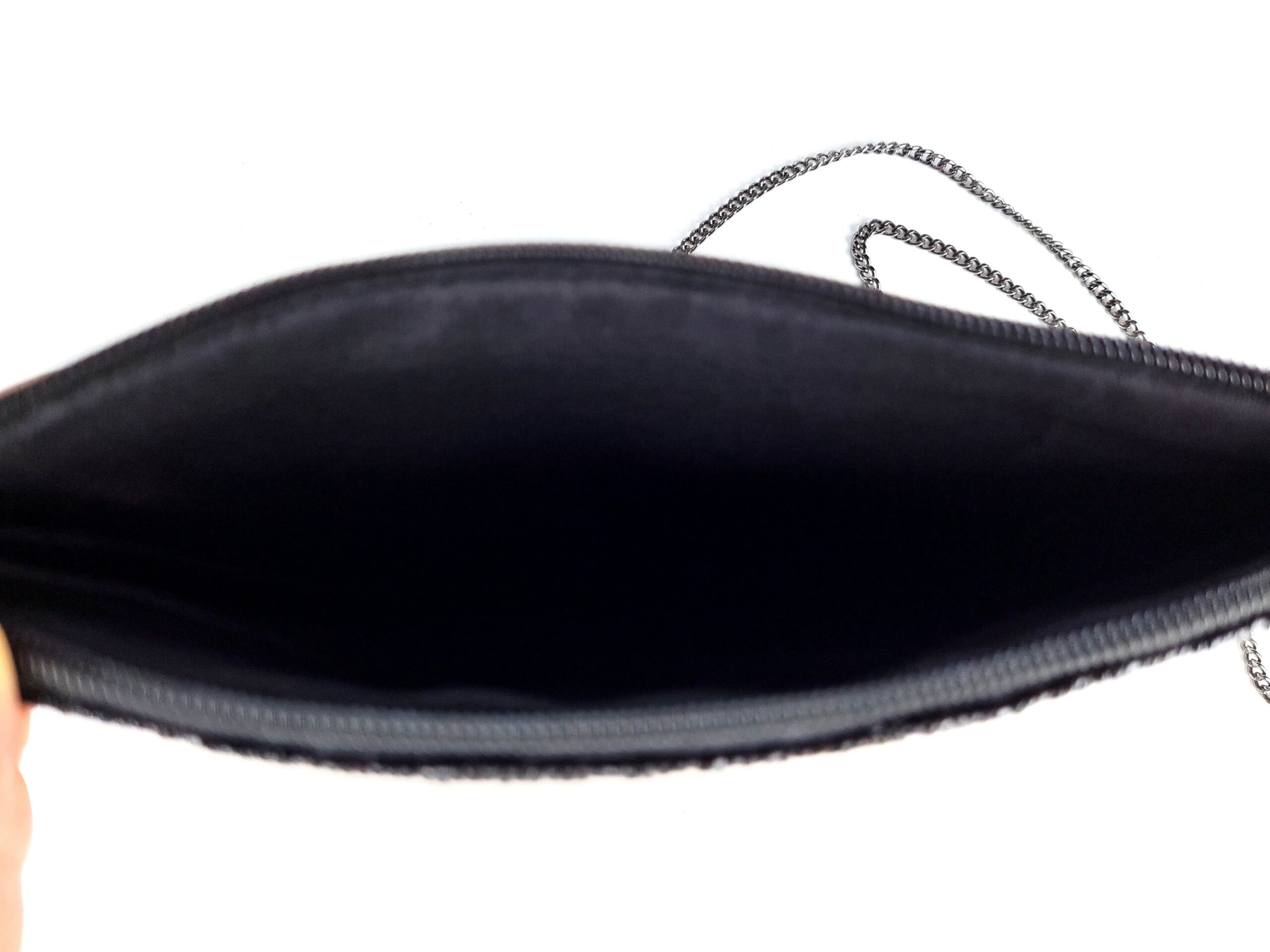 Bolsa indiana clutch carteira toda bordada com design Olho Grego