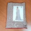 Sari indiano de viscose floral fendi rosé