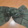 Chadar indiano (manto de oração) de OM e mantras verde médio