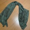 Chadar indiano (manto de oração) de OM e mantras verde médio