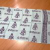 Chadar indiano (manto de oração) de Ganesha azul claro