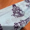 Chadar indiano (manto de oração) de Ganesha azul claro