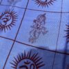 Chadar indiano (manto de oração) com 4 deuses hindus roxo