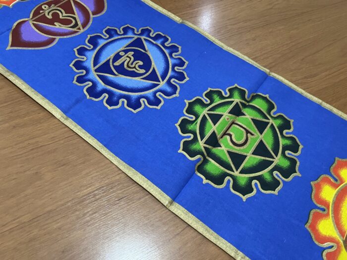 Panô dos 7 chakras especial para parede azul e color 1,80m