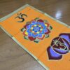 Panô dos 7 chakras especial para parede laranja e color 1,80m