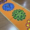 Panô dos 7 chakras especial para parede laranja e color 1,80m