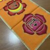 Panô dos 7 chakras especial para parede laranja e color 1,80m