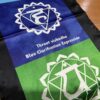 Panô dos 7 chakras especial para parede em cetim com legendas 1,80m