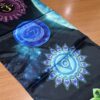 Panô dos 7 chakras especial para parede em cetim 1,80m
