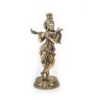 Estátua de Lord Krishna Venugopala em Metal Fine Art 19cm