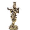 Estátua de Lord Krishna Venugopala em Metal Fine Art 19cm