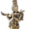 Estátua de Lord Krishna Venugopala em Metal Fine Art 19cm