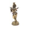 Estátua de Lord Krishna Venugopala em Metal Fine Art 19cm
