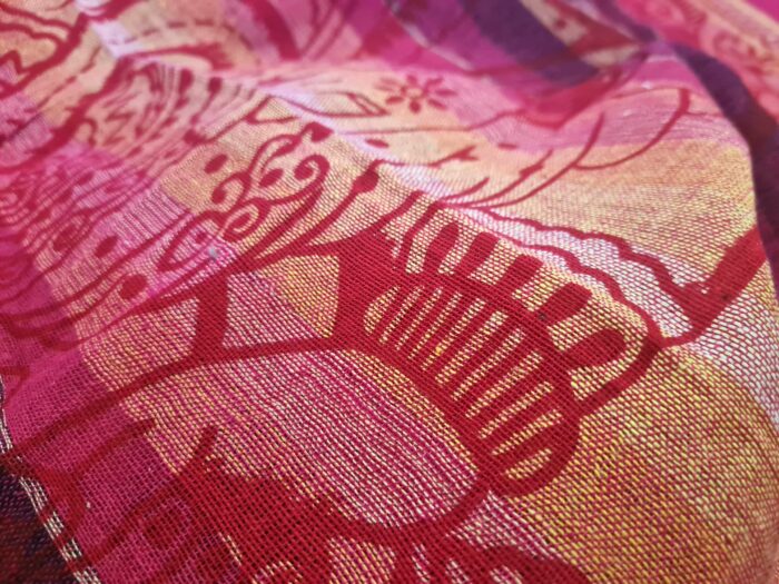 Panô indiano algodão estampa de Ganesha (215 cm x 140 cm) tons quentes