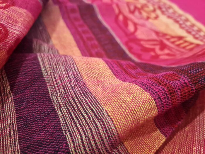 Panô indiano algodão estampa de Ganesha (215 cm x 140 cm) tons quentes