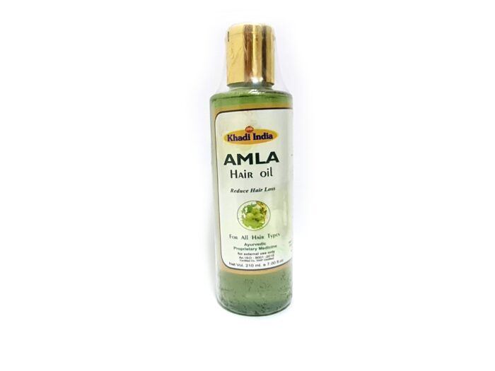 Amla Hair Oil com blend de 10 óleos ayurvédicos da Khadi India