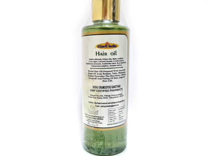 Amla Hair Oil com blend de 10 óleos ayurvédicos da Khadi India