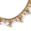Tornozeleira indiana Maharani Gold Anklet dourada com pedrarias