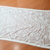 Dupatta branca bordada floral com renda Zara