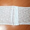 Dupatta branca bordada floral com renda Zara