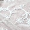 Dupatta branca bordada floral com renda Zara