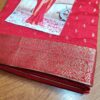 saree vermelho e dourado para festas - casamentos