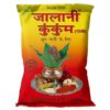 Kumkum Jalani, 80g, pó vermelho intenso para tilak ou bindi, marcações religiosas e e sociais.