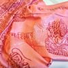 Chadar indiano (manto de oração) de Shiva rosa